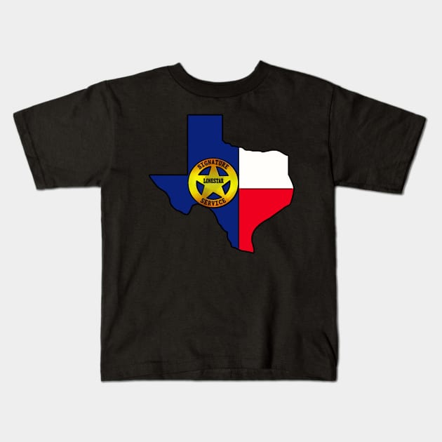 Lonestar Signature Service Logo Shirt Kids T-Shirt by TeXasT13